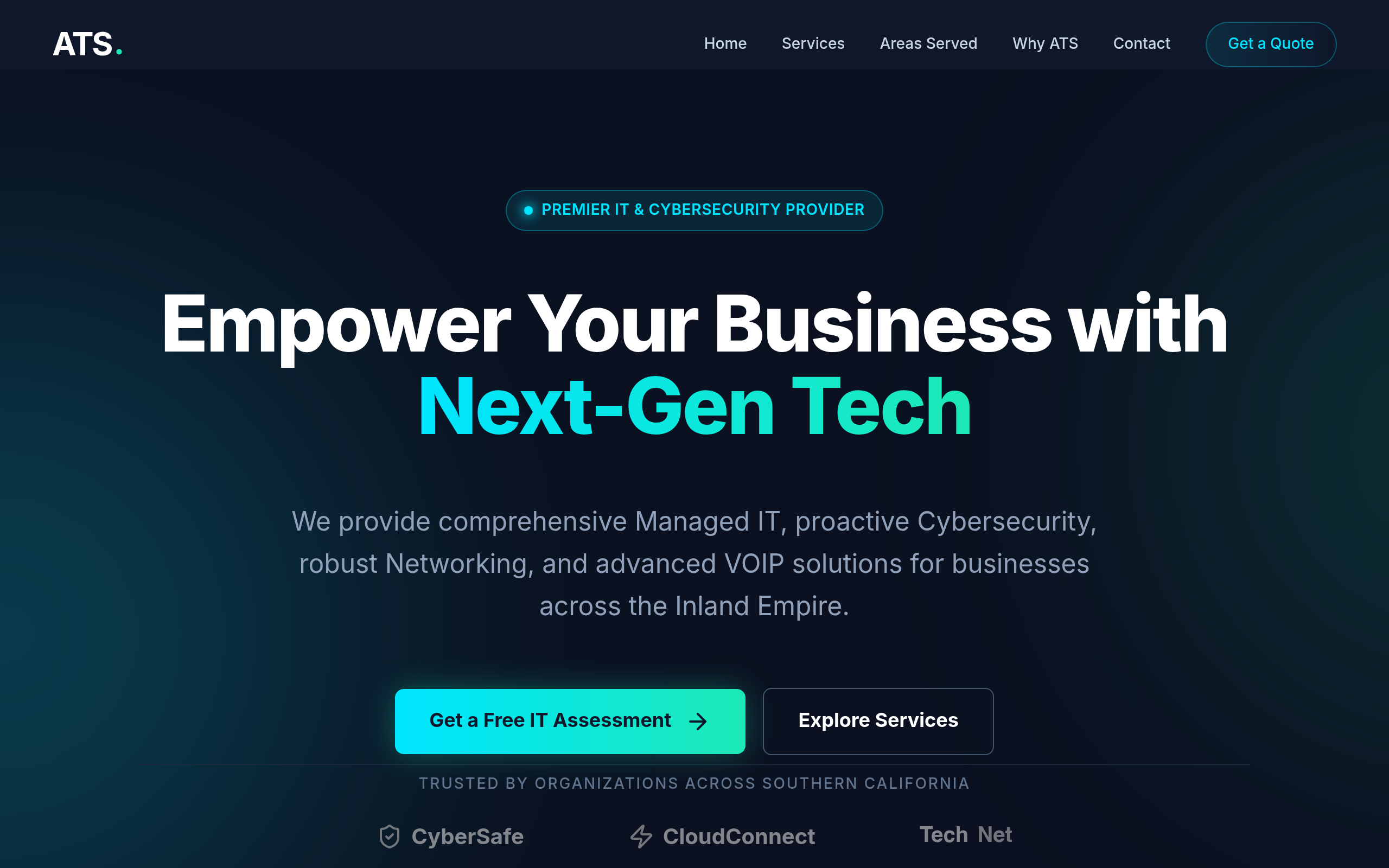 Action Technology Services Website Showcase